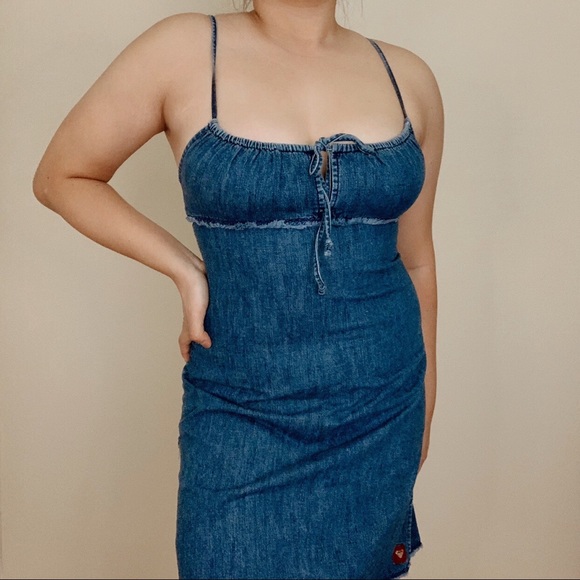 roxy denim dress